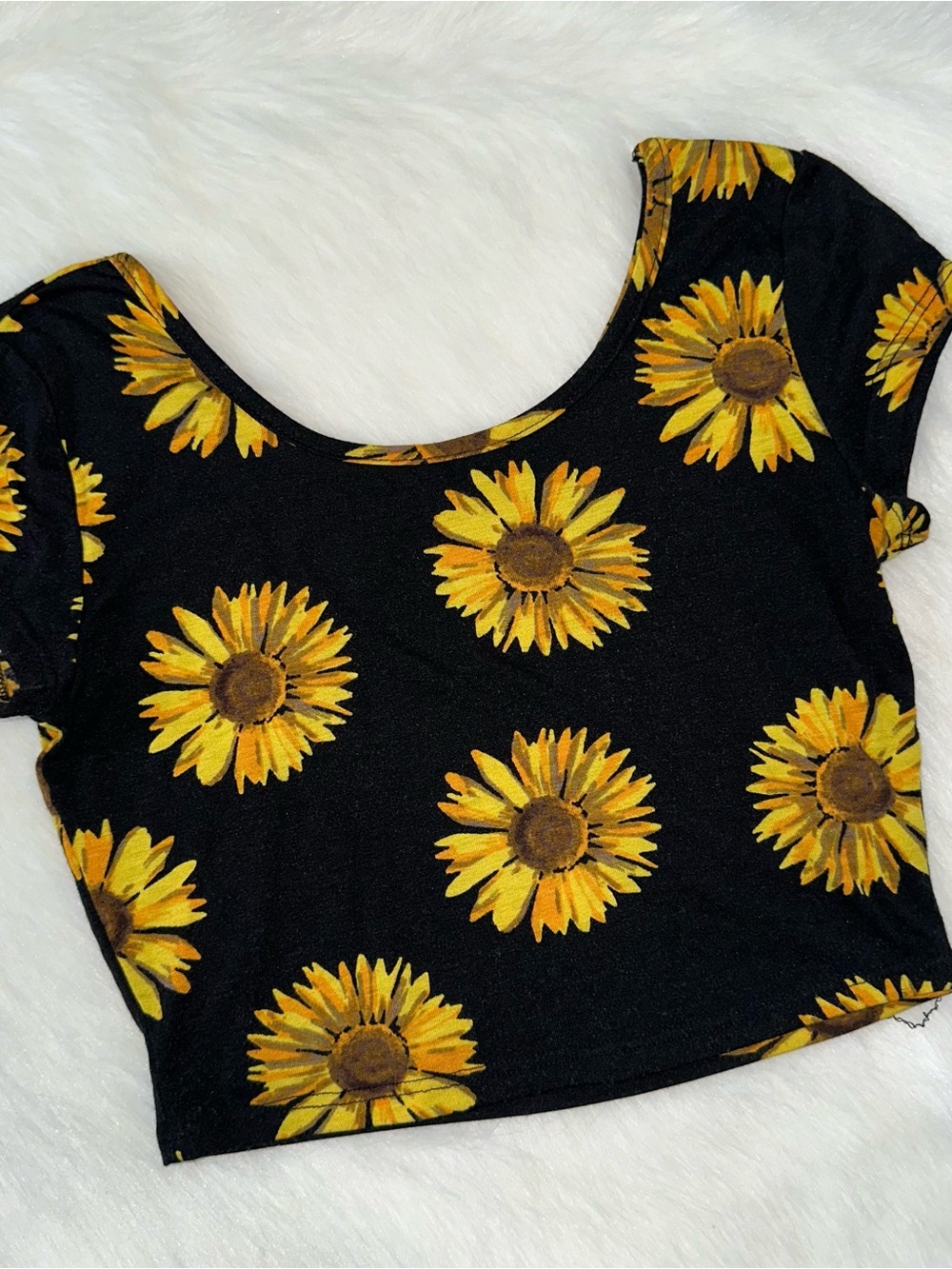 Sunflower Crop Top